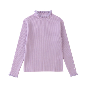 女童毛衣打底衫2025年新款针织衫儿童洋气韩版一体绒长袖内搭上衣