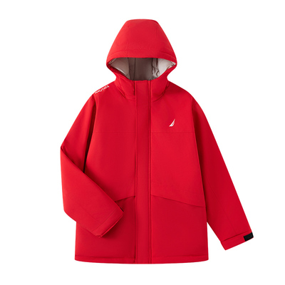 【高蓬云盾】NAUTICA童装 男女童冲锋羽绒服儿童外套秋冬大童外衣