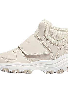 Skechers斯凯奇春季童鞋男新款棉鞋子毛靴保暖户外魔术贴儿童棉靴