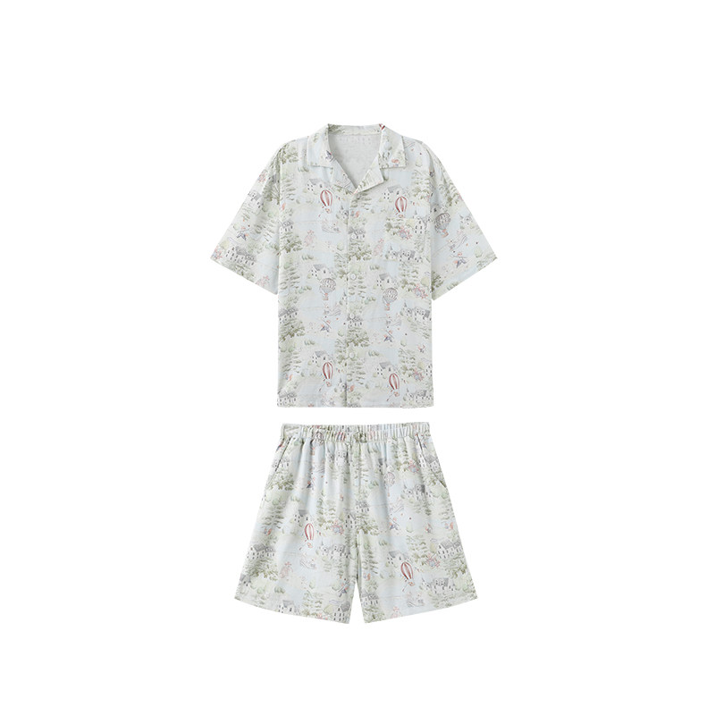 成人短袖家居服套装oakfamily