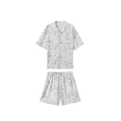 成人短袖家居服套装oakfamily