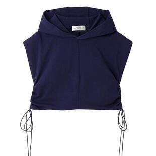 LILY BROWN春夏款 休闲抽褶连帽无袖短款卫衣T恤LWCT242111