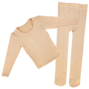 儿童舞蹈打底衣肉色隐身衣幼儿加绒保暖秋冬练功服女童肤色打底衫