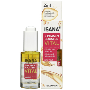 现货德国Isana Vital精油+玻尿酸二合一神经酰胺抗皱补水精华保湿
