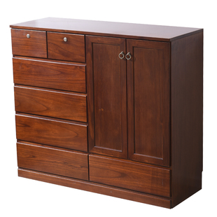 五斗柜实木柜子储物柜卧室五斗橱特价清仓客厅收纳柜简约现代斗柜