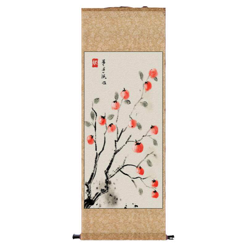 事事如意乔迁送礼字画卷轴客厅暖居字画卷轴装饰挂画书房办公室画