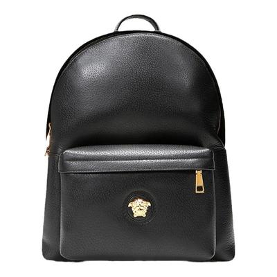 Versace铆钉皮革双肩包男士