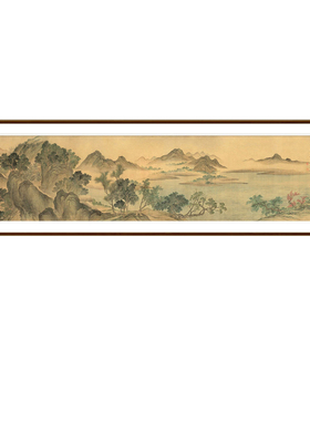 恽寿平湖山春暖图宋式美学山水画