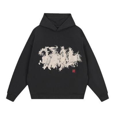 DICETINY群马印花卫衣