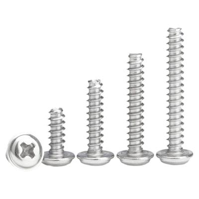 304不锈钢十字圆头自攻螺丝钉