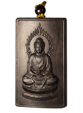 黑檀实木十二生肖本命佛吊坠