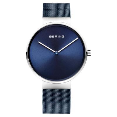 bering丹麦简约风无刻度情侣腕表