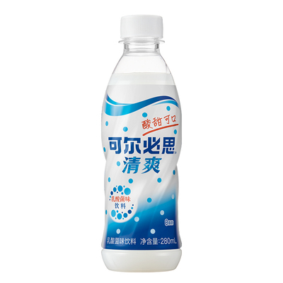 【可尔必思旗舰店】乳酸菌味饮料清爽0脂肪原味饮品280ml*10瓶