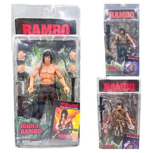 NECA 电影 第一滴血 兰博 激战版 生存版 史泰龙 7寸可动手办模型