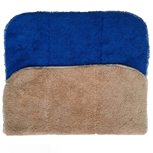 双层加厚珊瑚绒玻璃抹布微细纤维吸水夹紧拖把替换布 擦车巾30*40