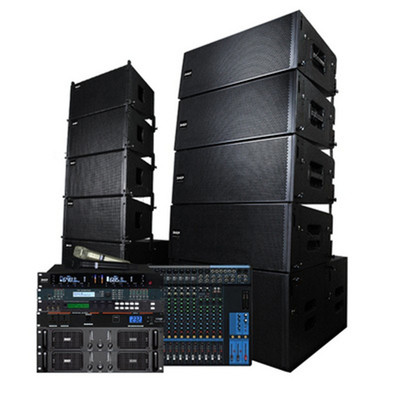 户外演出双10寸防水线性阵列音箱