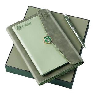 笔记本商务软皮记事本精致高级办公手帐日记本高档定制可印logo礼盒套装订制高颜值工作本子教师节礼物送老师