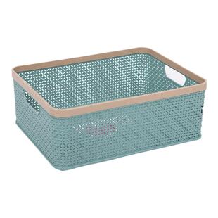 收纳盒桌面办公整理盒子A4塑料长方形杂物筐加厚零食化妆品储物盒