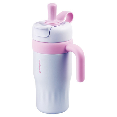 乐扣乐扣吸管宽口径保温保冷杯时尚大容量新款女生高颜值水杯子