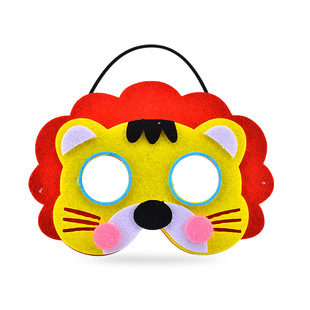 儿童动物化妆舞会面具幼儿园小动物装扮狐狸狮子猴子恐龙考拉熊猫