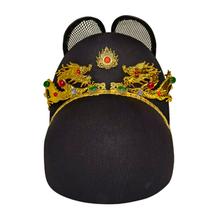 洛潇赋定陵复原款翼善冠原创乌纱帽飞鱼古代皇帝帽子明朝婚礼定制