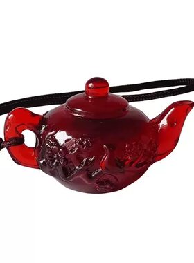 今日【捡漏价】正品血泊色茶壶茶宠琥珀色吊坠高级手把件把把胡