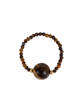 鱼头星星时尚指环美拉德虎眼石女生复古串珠礼物戒指官方正品饰品