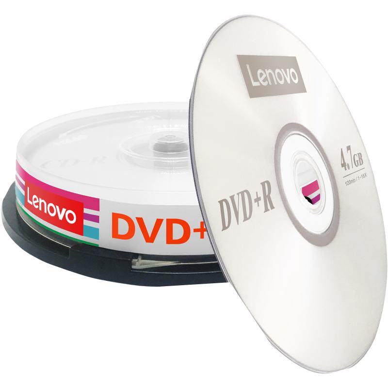 联想光盘DVD+R刻录盘dvd光碟dvd-R空白光盘dvd刻录光盘dvd光盘DVD碟片空白碟4G DVD光碟10片桶装 