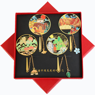 （有版权）宁夏六盘山书签贺兰山沙坡头景点文创金属礼品定制刻字