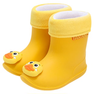 泰兰尼斯儿童雨鞋四季款可拆卸式内里雨鞋男女童户外雨鞋儿童雨鞋