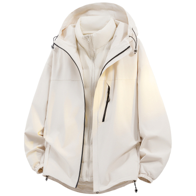 DESIGNSECRETS 25FW户外三合一可拆卸羽绒服男女款三防情侣冲锋衣