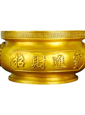 纯铜香炉摆件金玉满堂家居室内