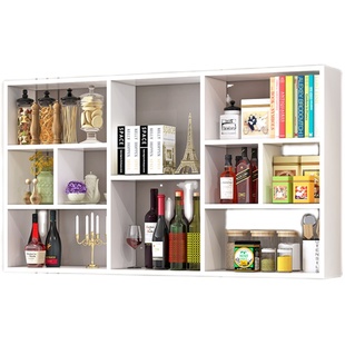 墙上置物架壁挂书架墙架餐厅墙面挂墙装饰墙壁挂架卧室收纳储物柜