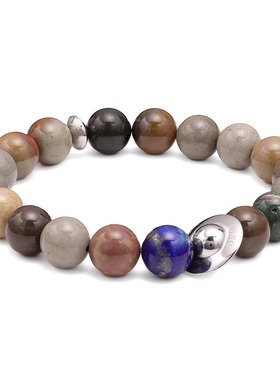 飞碟星球情侣手链钛钢潮酷情侣