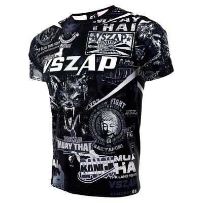 vszap短袖通用弹力速干拳击服MMA