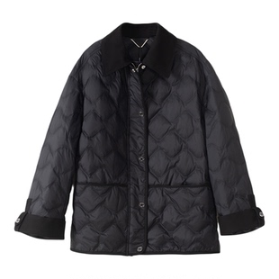 玛洛薇 M-60662 白鹅绒中长款翻领羽绒服