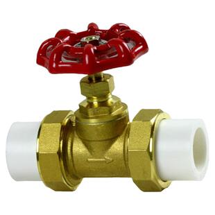 热熔PPR铜截止阀双活接PE水截门开关4分6分自来水管50塑料