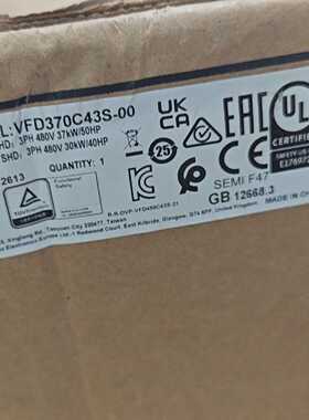 【议价-可维修】 Delta 变频器 VFD370C43S-00 工控备件  /均有货