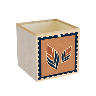 复古方格布艺收纳箱卡莱克格子柜抽屉整理盒大容量家用折叠收纳筐