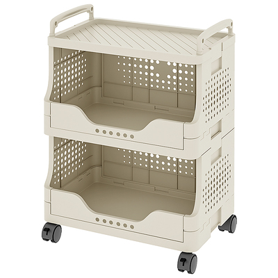 小推车零食置物架多层收纳架子落地家用高颜值带轮移动整理储物架