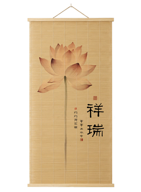 玄关客厅中式装饰竹艺画