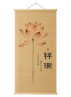 玄关客厅中式装饰竹艺画