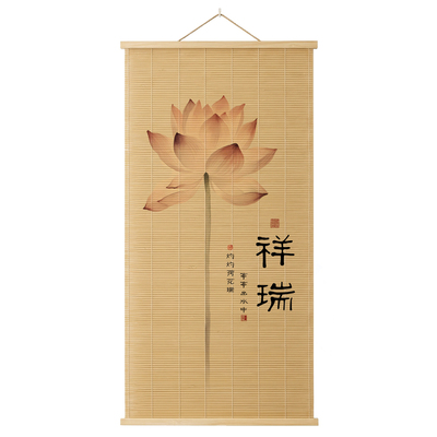 玄关客厅中式装饰竹艺画