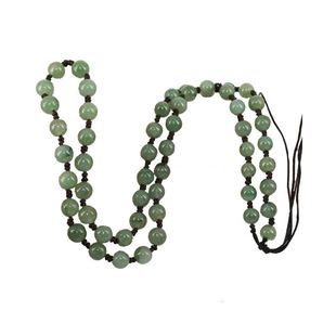 翡翠珠链黄金玉佩高档吊坠挂绳男女款手工编织油青玉珠项链挂坠绳