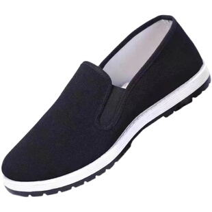 《加厚软底老北京布鞋》男女中老年健步休闲春夏季橡胶防滑耐磨工