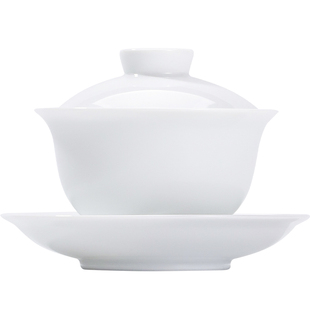 景德镇陶瓷盖碗茶具泡茶专用不烫手三才盖碗茶碗单个高档礼物