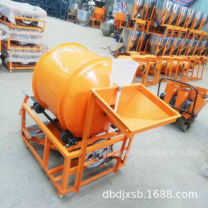 小型卧式滚筒搅拌机 水稻大豆拌种机 粮食拌料机 蔬菜种子包衣机