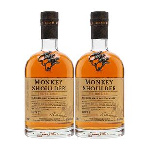 Monkey shoulder三只猴子调配麦芽苏格兰威士忌700ml×2瓶