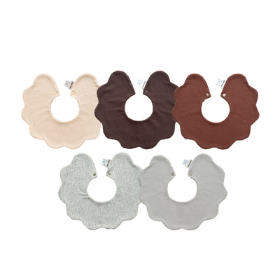 lullabybaby婴儿口水巾纯棉围嘴