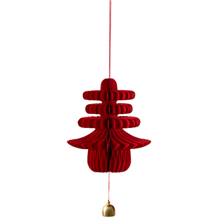 新年立体春字灯笼挂件2026新款马年入户大门春节过年蜂窝球装饰品